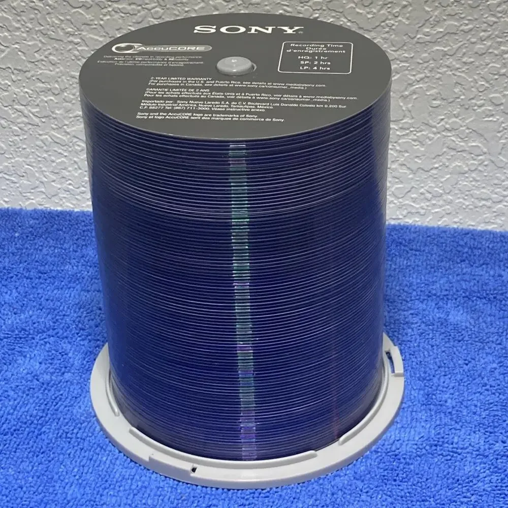 Sony DVD-R Blank Discs 4.7GB AccuCore Spindle - 99 Unused Discs